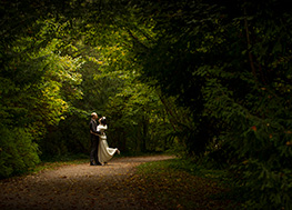 Hochzeitsportrait im Park