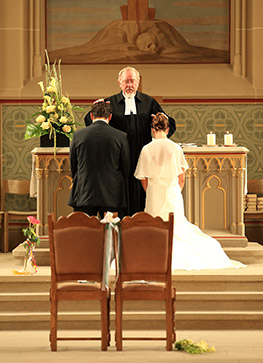 Trauung. Hochzeit in Weinheim.